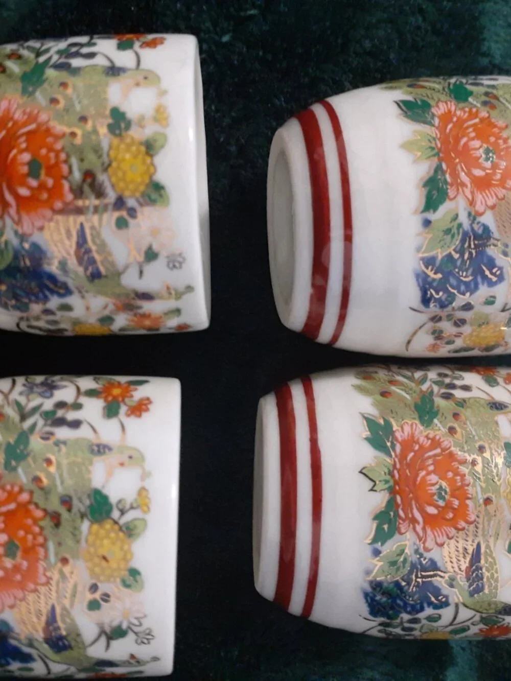 VINTAGE JAPAN HOT SAKE CUP SET OF 4 BEAUTIFUL CONDITION